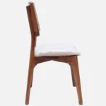 Ice Teak Wood Dining Chair In Teak Gold Finish  (SET OF 2) - Image 6
