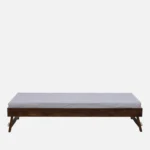 Denvio Wooden Single Bed in Dark Wenge Finish with Durable Build - Image 2