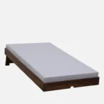 Denvio Wooden Single Bed in Dark Wenge Finish with Durable Build - Image 9
