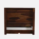 Qalvora Wooden Single Bed with Strong Base in Natural Finish - Image 12