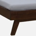 Senviro Solid Wood Single Bed with Elegant Headboard Design - Image 5