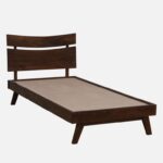 Senviro Solid Wood Single Bed with Elegant Headboard Design - Image 10