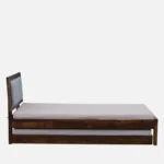 Oelmora Solid Wood Single Bed with Minimalist Design and Smooth Finish - Image 6