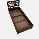 Iarthvia Solid Wood Single Bed in Raw Natural Finish - Image 4