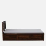 Iarthvia Solid Wood Single Bed in Raw Natural Finish - Image 8