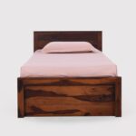 Vimbera Solid Wood Single Bed in Rustic Natural Tone - Image 3