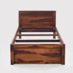 Vimbera Solid Wood Single Bed in Rustic Natural Tone - Image 10