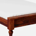 Wenvora Solid Sheesham Wood Single Bed in Premium Natural Finish - Image 2