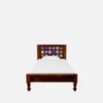 Wenvora Solid Sheesham Wood Single Bed in Premium Natural Finish - Image 7