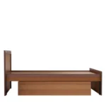Huren Sheesham Wood Single Bed In Honey Oak Finish With Trundle - Image 2