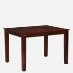 Euenvra Solid Wood Dining Table with Clean Natural Look (SET OF 2) - Image 4