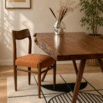 Sky Retro Dining Chair In Natural Teak Finish (SET OF 2)
