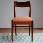 Sky Retro Dining Chair In Natural Teak Finish (SET OF 2) - Image 4