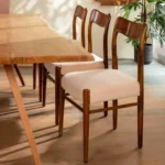 Sky Retro Dining Chair In Natural Teak Finish (SET OF 2) - Image 3