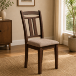place Solid Wood Dining Chair In Mahogany Colour (SET OF 2)