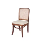 Kosmo Teak Wood Dining Chair In NaturalFinish (SET OF 2) - Image 4