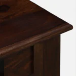 Sistel Sheesham Wood 4 Seater Dining Set In Scratch Resistant Provincial Teak Finish With Marble Top - Image 7