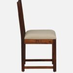 Forvyn Solid Wood 4 Seater Dining Set in Rich Organic Texture - Image 2