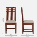 Gorvica Sheesham Wood Dining Set with Smooth Organic Finish - Image 11