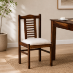 Nain Sheesham Wood Dining chair in Provincial Teak finish (SET OF 2)