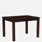 Norveth Solid Wood Dining Table in Deep Nature Tone - Image 2