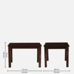 Norveth Solid Wood Dining Table in Deep Nature Tone - Image 7