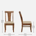 Rrivora Solid Wood Dining Table Set in Rich Natural Texture - Image 7