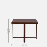 Yorvella Solid Wood Dining Table Set in Natural Harmony Finish - Image 8