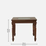 Uelvora Sheesham Wood Dining Set in Light Earth Finish - Image 8