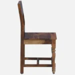 Beltrix Solid Wood Dining Table in Raw Nature Tone - Image 4