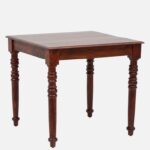 Denvora Solid Wood Dining Table in Pure Organic Finish - Image 3