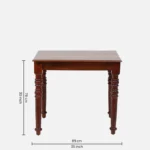 Denvora Solid Wood Dining Table in Pure Organic Finish - Image 10