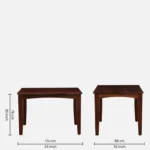 Pelvion Solid Wood Dining Table in Premium Natural Aesthetic Finish - Image 6