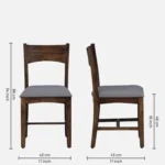Nelmora Solid Wood Dining Table with Pure Grain Texture - Image 3