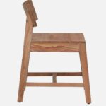 Zehan Acacia Wood Dining Chair in Natural Finish(SET OF 2) - Image 4
