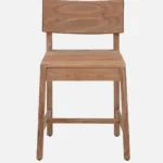 Zehan Acacia Wood Dining Chair in Natural Finish(SET OF 2) - Image 6