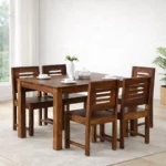 Tolmera Wooden Dining Table with Pure Grain Finish