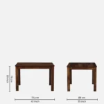 Tolmera Wooden Dining Table with Pure Grain Finish - Image 6