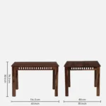 Alvora Wooden Dining Table in Pure Natural Finish with Elegant Design - Image 3