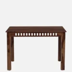 Alvora Wooden Dining Table in Pure Natural Finish with Elegant Design - Image 8