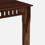 Alvora Wooden Dining Table in Pure Natural Finish with Elegant Design - Image 9