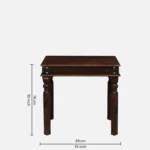 Porvexa Solid Wood Dining Table with Natural Texture and Strong Wooden Base - Image 6