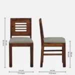 ldoria Sheesham Wood Dining Table in Classic Natural Finish - Image 8