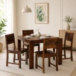 Uovixa Wooden Dining Table with Elegant Natural Finish