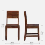 Uovixa Wooden Dining Table with Elegant Natural Finish - Image 8