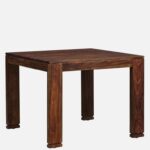 Uovixa Wooden Dining Table with Elegant Natural Finish - Image 11