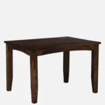 Ylara Solid Sheesham Wood 4 Seater Dining Table in Natural Teak Finish - Image 2
