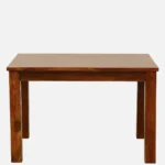 Farin Solid Mango Wood 4 Seater Dining Table in Distressed Natural Finish - Image 6