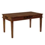 Jrenvia Solid Wood Dining Table in Forest Natural Finish - Image 2