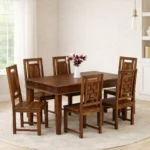 Klorvyn Acacia Wood Dining Table in Natural Warm Finish
